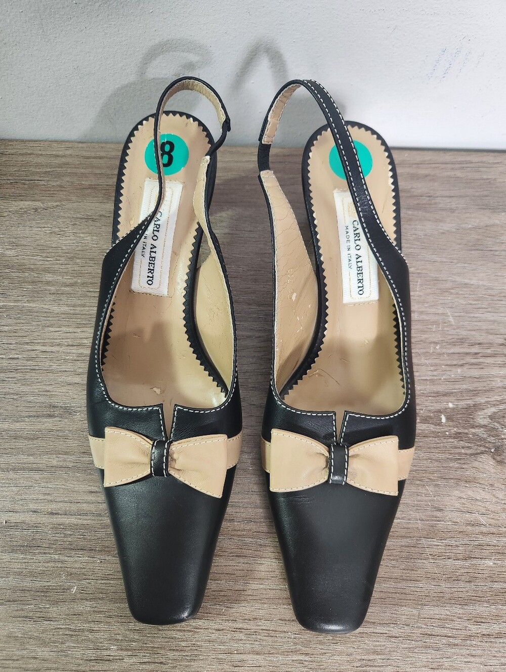 Vintage Rare Carlo Alberto Sling Back Shoes